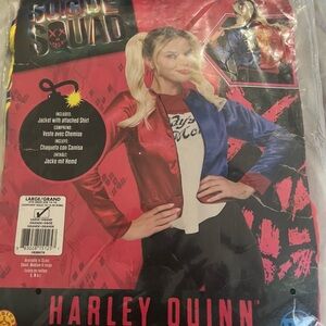 DC Harley Quinn Red and Blue Jacket